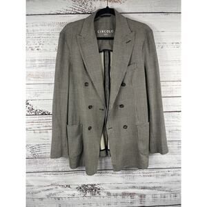 Circolo 1901 Blazer Mens Size IT50 US40 Check Double Breasted Sport Coat Jacket